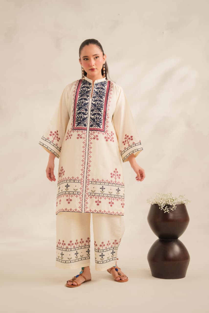 DILRUBA EMBROIDERY 2PC (PLAZO)